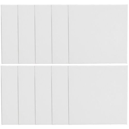 10St Praktische Schilderframes Voor Olieverf, Lichtgrijs Canvas