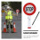 1Set Warnschild Wiederaufladbar Für 4