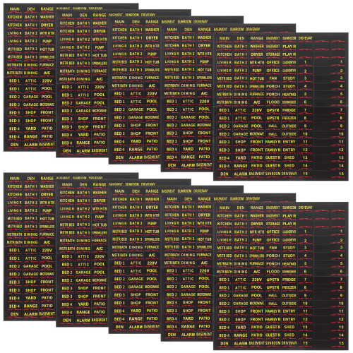10 Absperrtafel Aufkleber Schaltpläne Elektrikbox