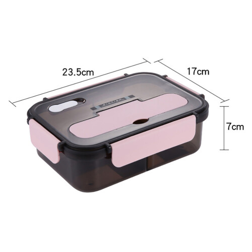 Mlins Rosa Kunststoff Lunchbox Mit Silikonring 1500 Ml 1