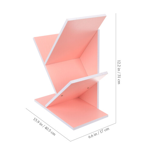 Bücherregal Buchstütze Bücherbrett Baumform Holz Baumständer 1