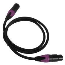Geflochtenes Xlr Kabel Lila 1St 40,9x1,4x1,4 Zoll