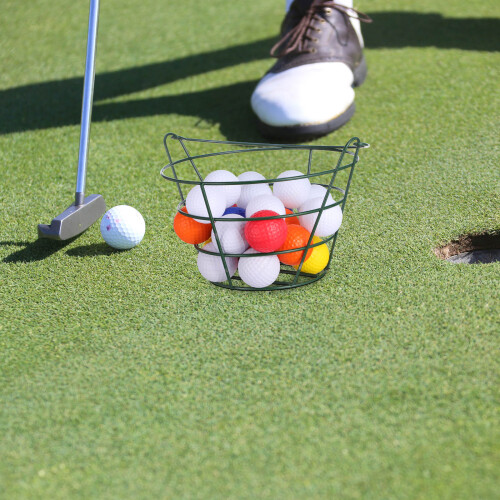 Paniergolf Portable Vert En Métal Pour Ramassage Stockage 2