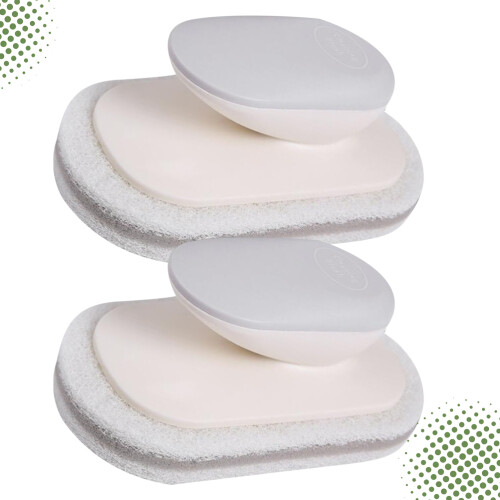 2Pack Topfwaschbürste Grau Mit Ergonomischem Für Geschirr 1