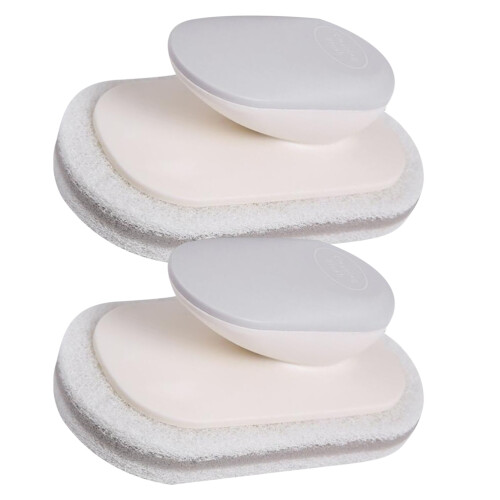2Pack Topfwaschbürste Grau Mit Ergonomischem Für Geschirr 2