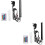 2St Aquarium LED Blaselampe Mit 23 Cm 6