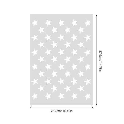 5 Stuks Nummer Sjabloon Pentagram 1