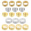 Metal Stichring Set Kupfer 20 Sortierte Farben 6