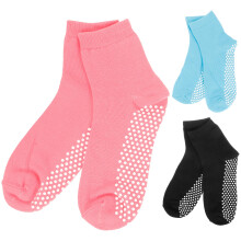 Non Skid Baumwollsocken Sortierte Farben 3 Paare