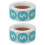 2 Roll Round Clothing Size Label Premium Safe Sticker 3
