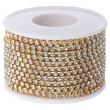 Strasskette Kopfschmuck Junggesellenabschied Hochzeit Braut Golden