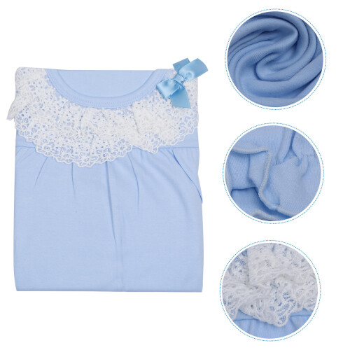 1Stk Kinder Nachtkleid Spitzendetails 2