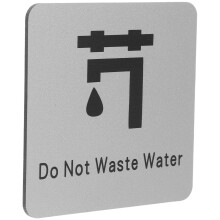 Wassersparendes Schild Wandmontage 1 Satz Für Badezimmer WC