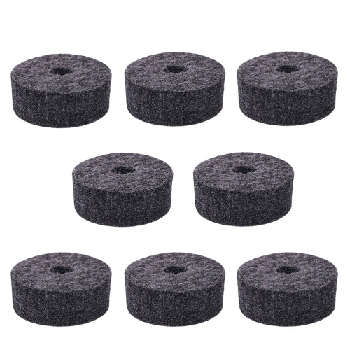 8Stk Filzscheiben Cymbal Stand Waschscheiben Grau Strap Button Schutz