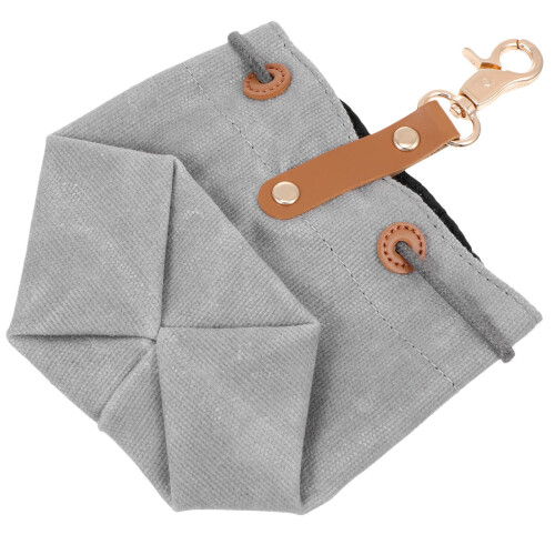 Dog Treat Pouch Canvas Grijs 1