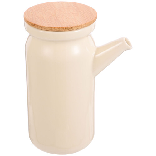 Küchen Gewürzglas Ölspender Keramik Beige
