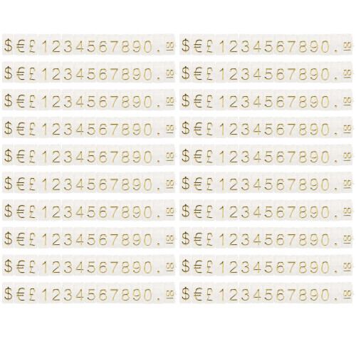 5 Sets Schmuck Display Preisschild 100 Für Einzelhandel 1