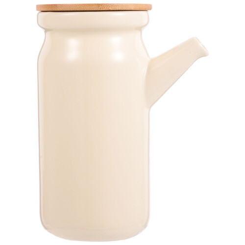 Küchen Gewürzglas Ölspender Keramik Beige 2