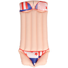 Outdoor Wasser Schwimmmatte Aufblasbar Rot Für Mädchen