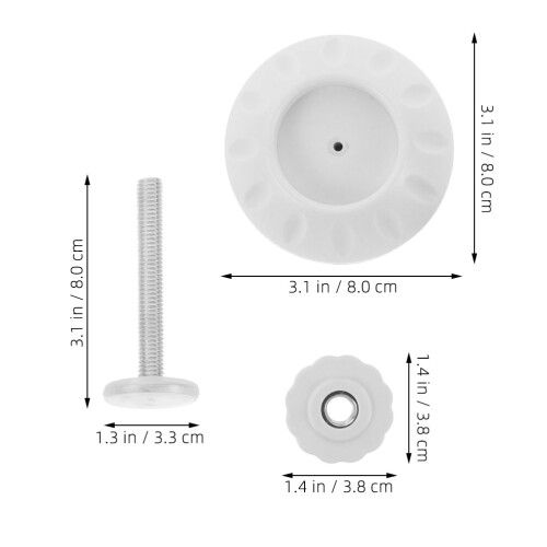 1Ensemble Vis Supports Bébé ABS Métal Percer 1