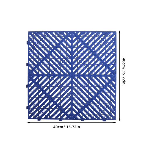 Interlocking Blaue Kunststoff Garage Bodenfliesen Gittermatte 1