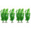 6Pcs Green Artificial Fish Tank Plants Decorative Plastic Aquarium 2
