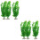 6Pcs Green Artificial Fish Tank Plants Decorative Plastic Aquarium 6
