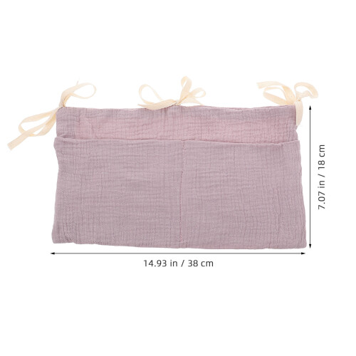 Baumwoll Baby Betthängesack Mit 2 Taschen Lila 1