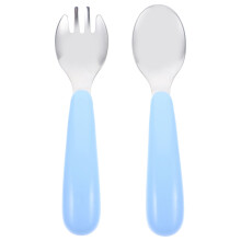 Gabel Und Löffel Für Kleinkinder 1 Set 5,4 X 1,2 Zoll