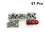 Raindrops 61 Teile Schmierstellen Gerader Kopf 6
