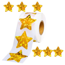 Gold Star Aufkleber Selbstklebend Tagebuch Aufkleber Feines Material