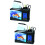 2Stück USB LCD Aquarium LED Leuchte Mit Uhr/Stifthalter 7