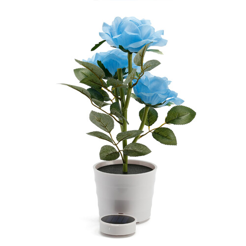 Led Künstliche Rose Topf Mit 3 Lichtern Für 2