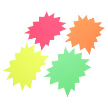 Mlins 40 Fluorescerende Explosion Stickers 22,00x17,00x0,10 Cm