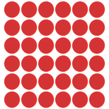 Double Sided Stickers Runde Klebebänder Rot 100 Haftend