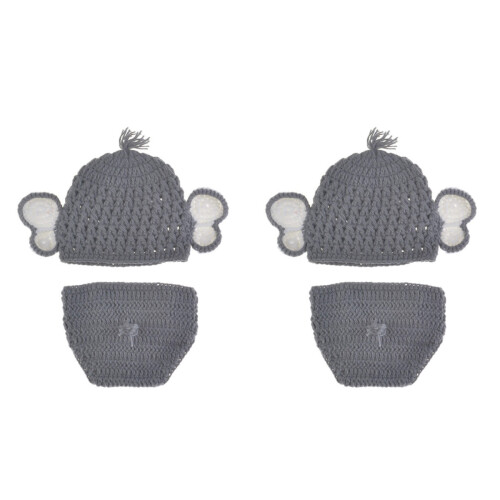 2 Sets Babyfotografie Kostüm Requisiten 1