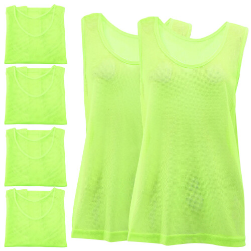 6 Voetbaltrainingsvest Wasbaar Materiaal Kind Polyester