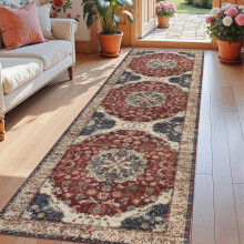 (RedTraditional, 80 X 150 cm-Large Mat) Extra Large Rugs Traditional Carpets for Living Room Bedroom