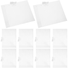 10er Pack Etikettenhalter PVC Transparent Für