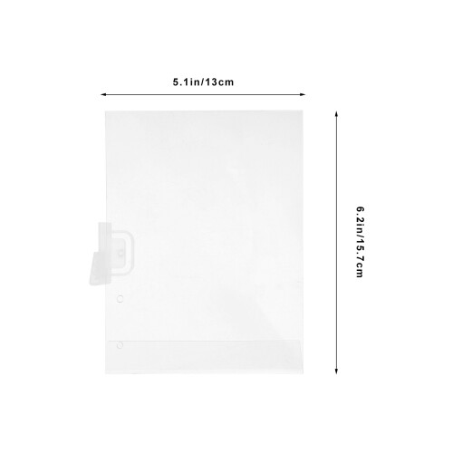 10er Pack Etikettenhalter PVC Transparent Für 1