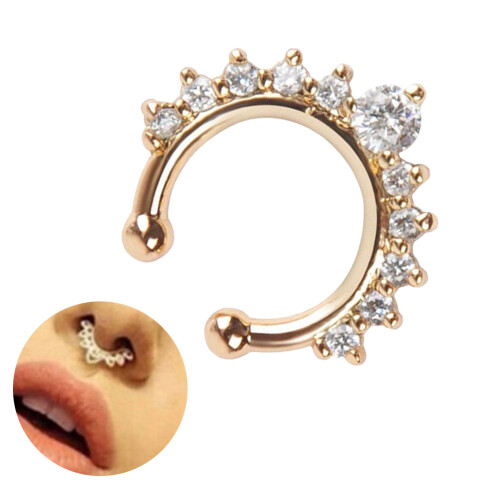 Face Schmuck Nicht Durchstechend Legierung 1 2