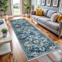 (Tranquil, 60 X 220 cm-Runner) Extra Large Rugs Traditional Carpets for Living Room Bedroom