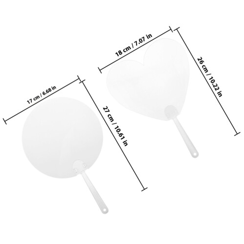 8 Transparente Handfächer Pvc Für Kinder 1