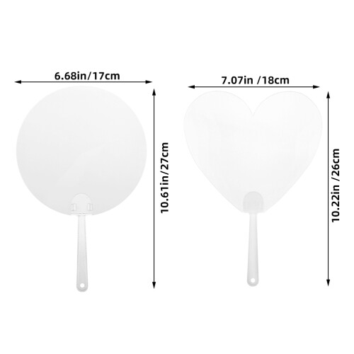 8 Transparente Handfächer Pvc Für Kinder 2