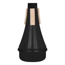 Sourdine Trompette Noire ABS Pour Entraînement Débutant Durable