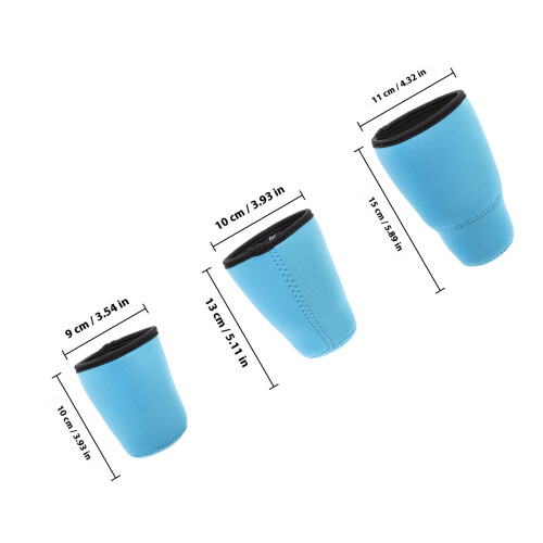 3St Multifunctionele Neopreen Cup Sleeves Voor Koffie En 1