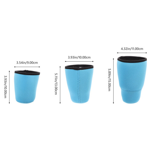 3St Multifunctionele Neopreen Cup Sleeves Voor Koffie En 2