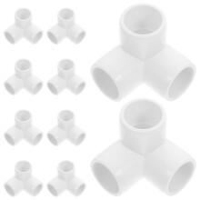 10 Stück PVC Rohrverbinder Abwasseradapter Mit Doppelten Schellen