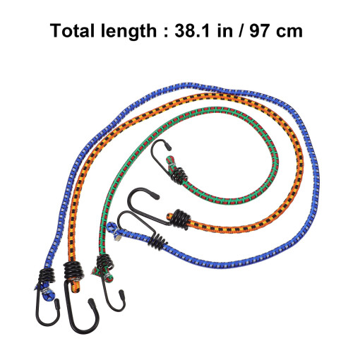 3St Luggage Bungee Cord Elastische Bindingsriem Met Haak 1