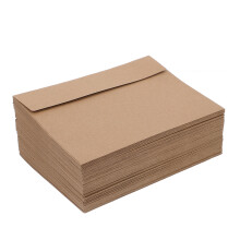 100 Quadratische Einladungsbriefe Aus Kraftpapier Umschläge